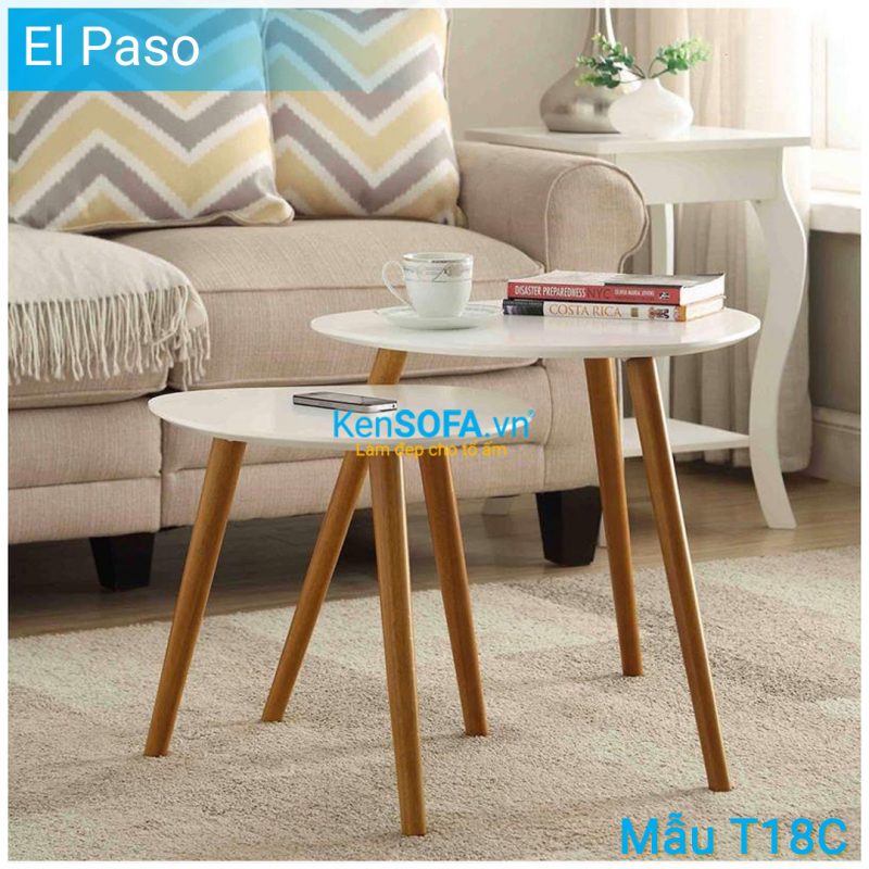 Bàn sofa T18C El Paso cặp bàn gỗ