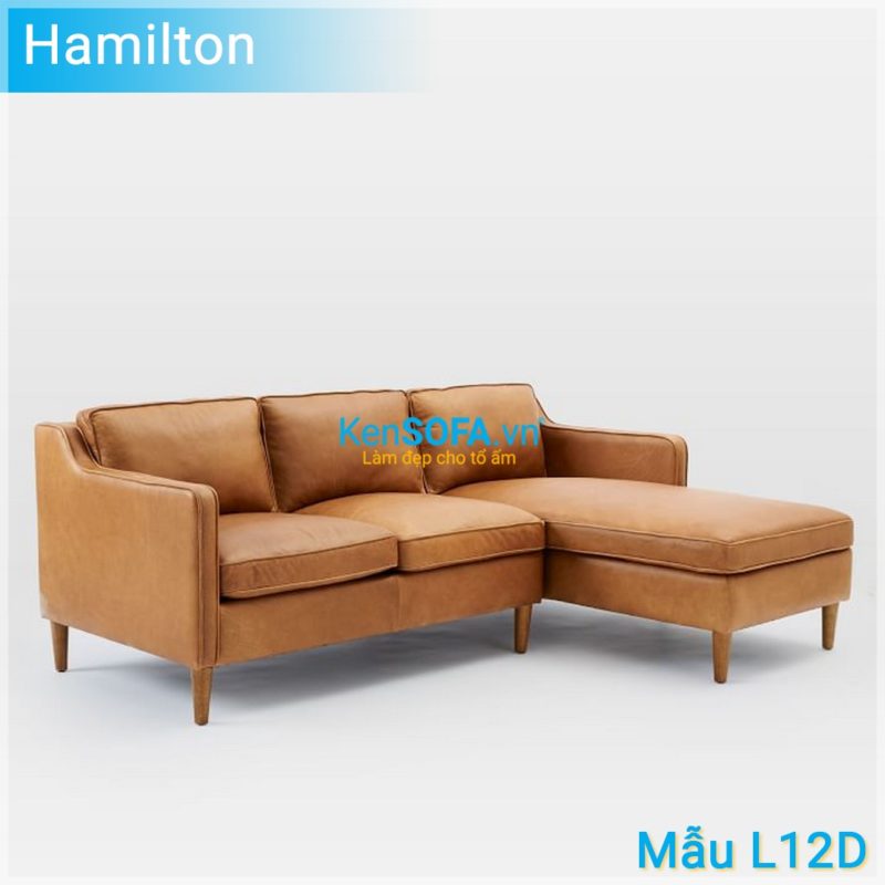 Sofa góc L12D Hamilton da