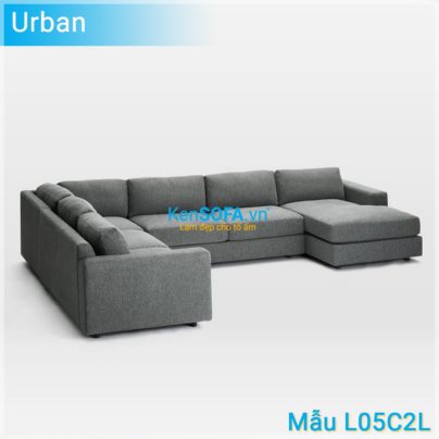 Sofa góc L05C2L Urban 4 chỗ ngồi 1 góc nghỉ