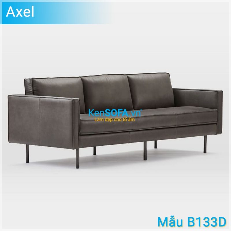 Sofa băng B133D Axel 3 chỗ da