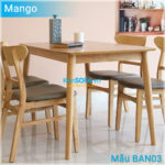 Bàn ăn BAN03 Mango màu gỗ tự nhiên