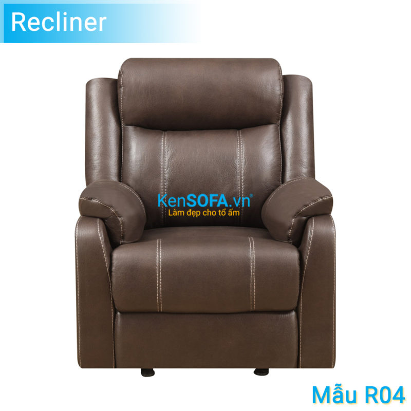 Sofa thư giãn Recliner R04 màu nâu Hàng xuất khẩu
