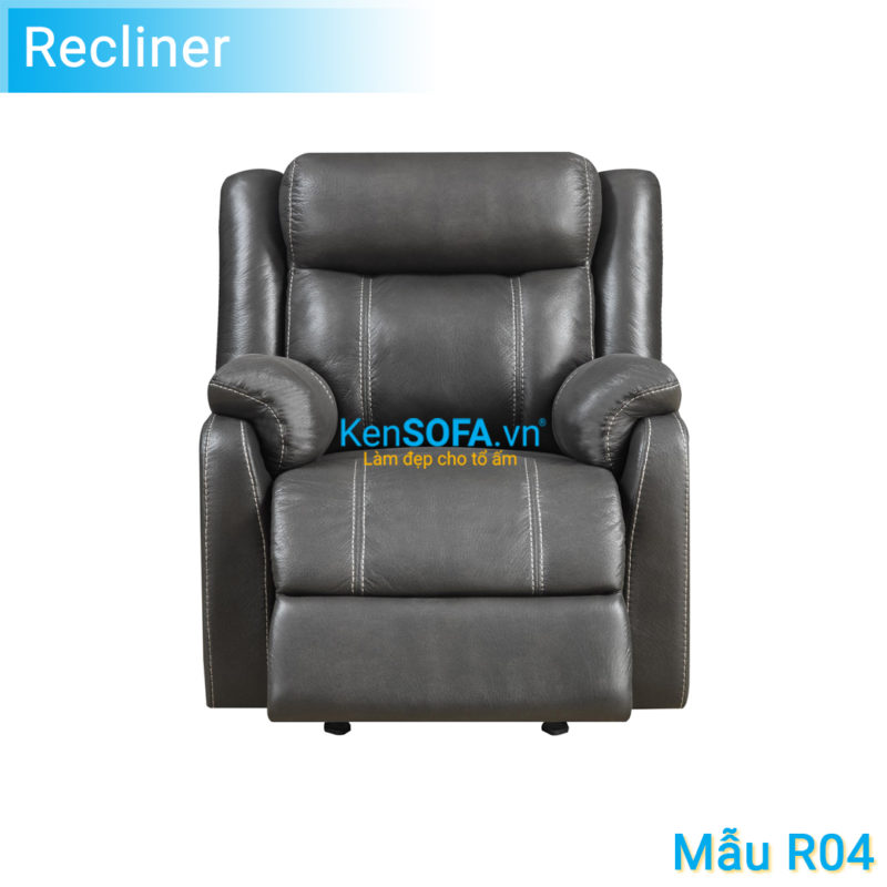 Sofa thư giãn Recliner R04 màu xám Hàng xuất khẩu