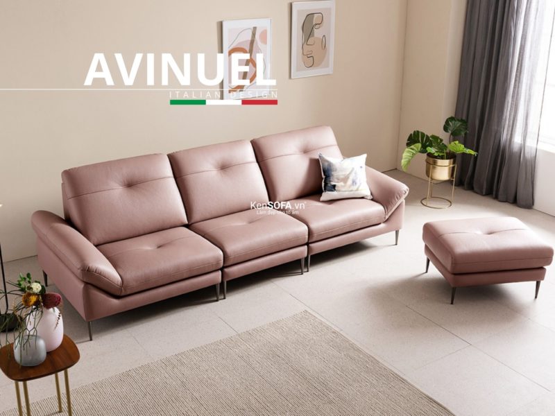 Sofa băng da cao cấp CC14 Avinuel da Hàn Quốc nhập khẩu