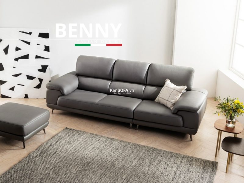 Sofa băng da cao cấp CC15 Benny da Hàn Quốc nhập khẩu