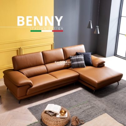 Sofa góc da cao cấp CC15 Benny da Hàn Quốc nhập khẩu