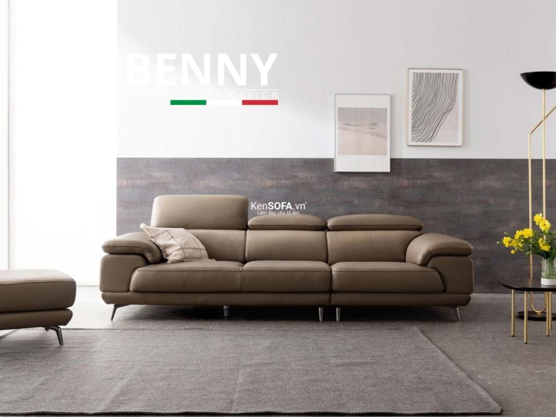 Sofa băng da cao cấp CC15 Benny da Hàn Quốc nhập khẩu