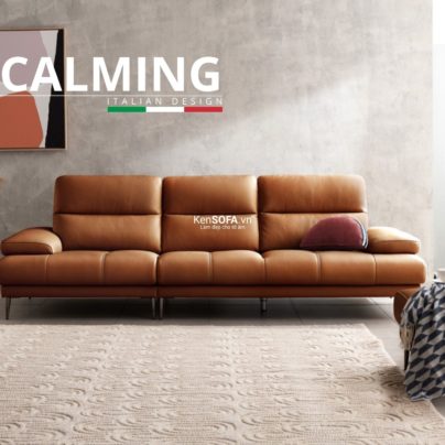 Sofa băng da cao cấp CC24 Calming da Hàn Quốc nhập khẩu