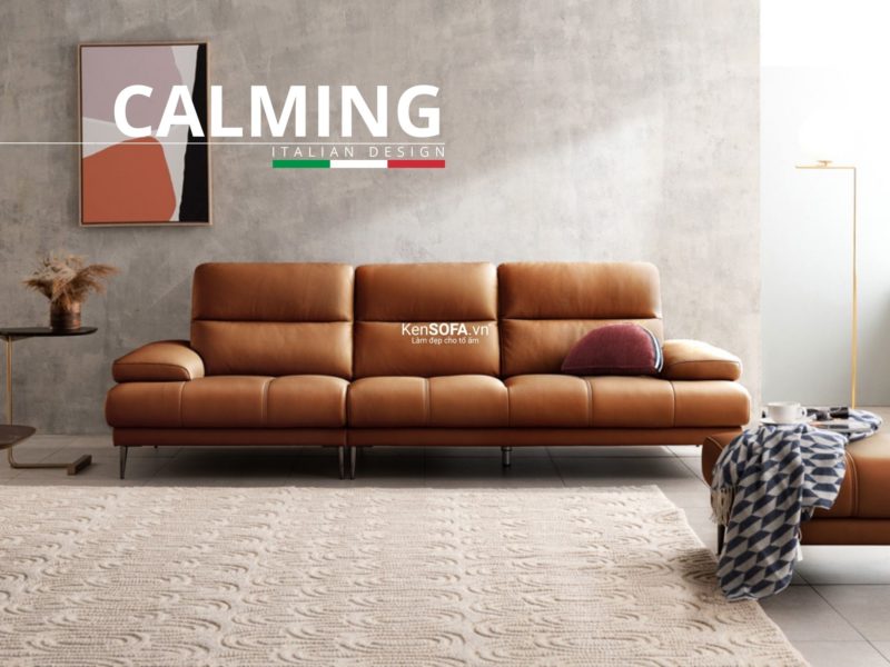Sofa băng da cao cấp CC24 Calming da Hàn Quốc nhập khẩu