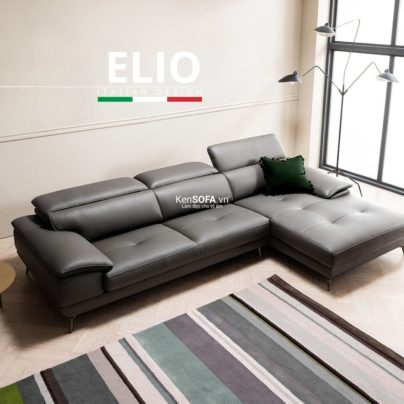 Sofa góc da cao cấp CC34 Elio da Hàn Quốc nhập khẩu
