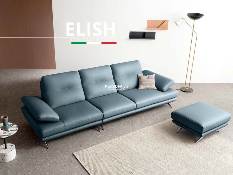 Sofa băng da cao cấp CC35 Elish da Hàn Quốc nhập khẩu