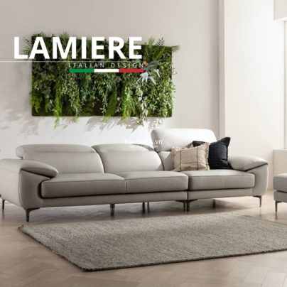 Sofa băng da cao cấp CC49 Lamiere da Hàn Quốc nhập khẩu