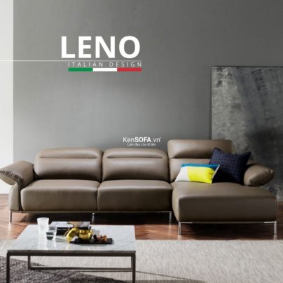 Sofa góc da cao cấp CC51 Leno da Hàn Quốc nhập khẩu