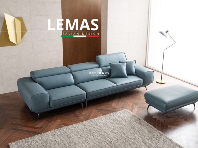 Sofa băng da cao cấp CC55 Lemas da Hàn Quốc nhập khẩu