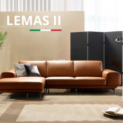 Sofa góc da cao cấp CC56 Lemas II da Hàn Quốc nhập khẩu