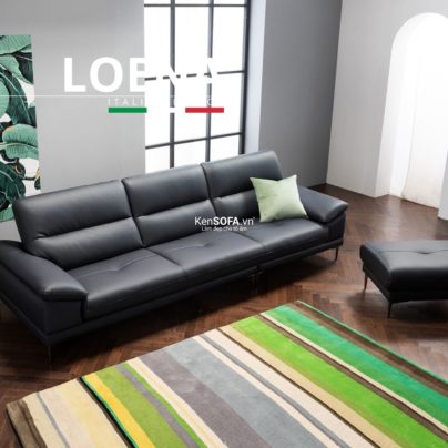 Sofa băng da cao cấp CC57 Loena da Hàn Quốc nhập khẩu