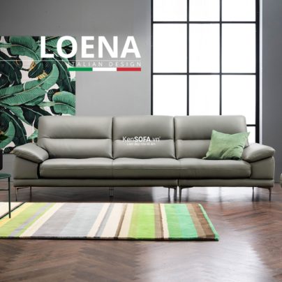 Sofa băng da cao cấp CC57 Loena da Hàn Quốc nhập khẩu