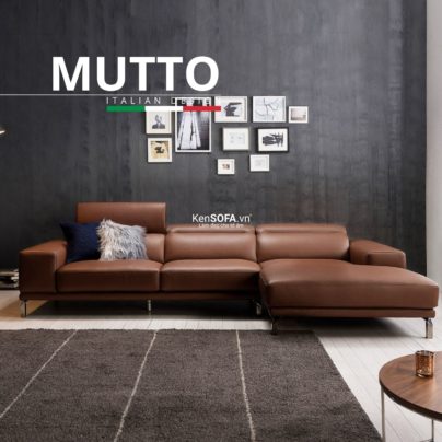 Sofa góc da cao cấp CC65 Mutto da Hàn Quốc nhập khẩu
