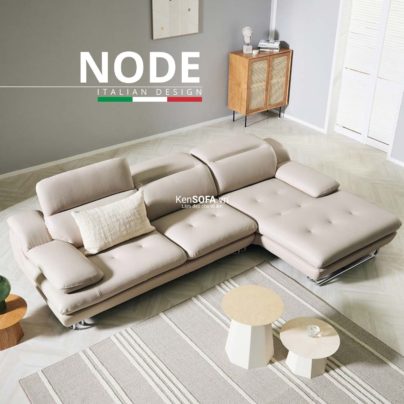 Sofa góc da cao cấp CC68 Node da Hàn Quốc nhập khẩu