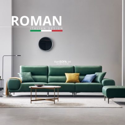 Sofa băng da cao cấp CC72 Roman da Hàn Quốc nhập khẩu