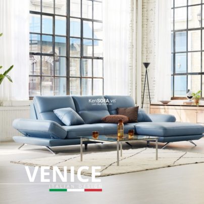 Sofa góc da cao cấp CC82 Venice da Hàn Quốc nhập khẩu
