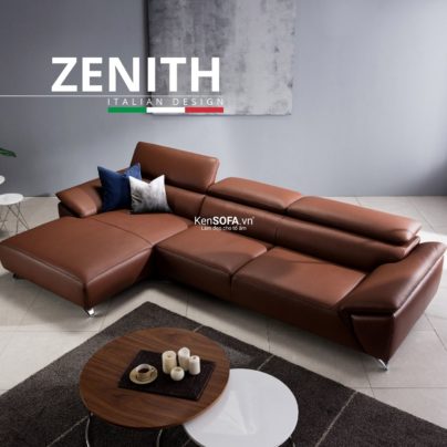 Sofa góc da cao cấp CC87 Zenith da Hàn Quốc nhập khẩu