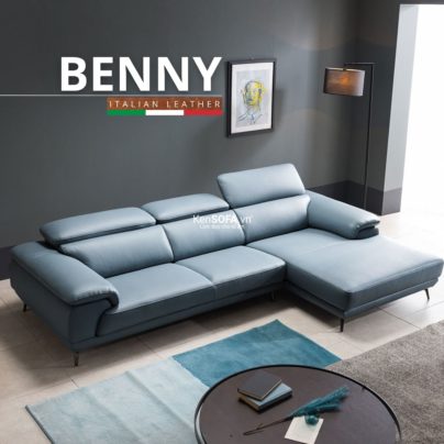 Sofa góc da bò Ý 🇮🇹 DA15 Benny nhập khẩu