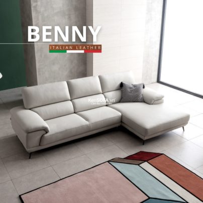 Sofa góc da bò Ý 🇮🇹 DA15 Benny nhập khẩu