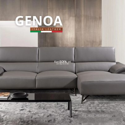 Sofa góc da bò Ý 100% 🇮🇹 DA06 Genoa nhập khẩu