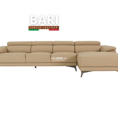 Sofa góc da bò Ý 100% 🇮🇹 DA09 Bari nhập khẩu