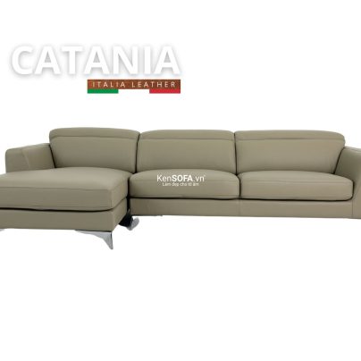 Sofa góc da bò Ý 100% 🇮🇹 DA10 Catania nhập khẩu