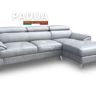 Sofa góc da bò Ý 100% 🇮🇹 DA14 Padua nhập khẩu
