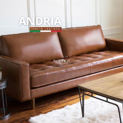 Sofa băng da bò Ý 100% 🇮🇹 DA41 Andria nhập khẩu