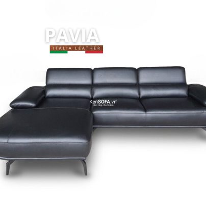 Sofa góc da bò Ý 100% 🇮🇹 DA63 Pavia nhập khẩu