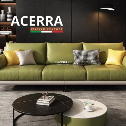 Sofa băng da cao cấp CC90 Acerra da Hàn Quốc nhập khẩu