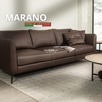 Sofa băng da bò Ý 100% 🇮🇹 DA93 Marano nhập khẩu