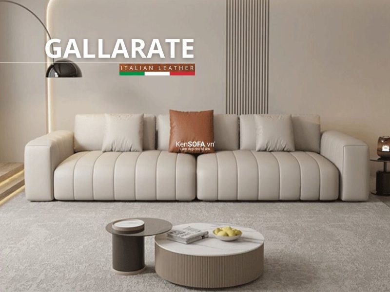 Sofa băng da cao cấp CC100 Gallarate da Hàn Quốc nhập khẩu