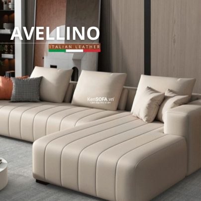Sofa góc da cao cấp CC101 Avellino da Hàn Quốc nhập khẩu