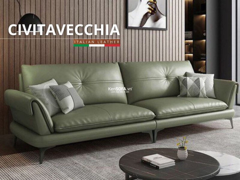 Sofa băng da cao cấp CC105 Civitavecchiada Hàn Quốc nhập khẩu