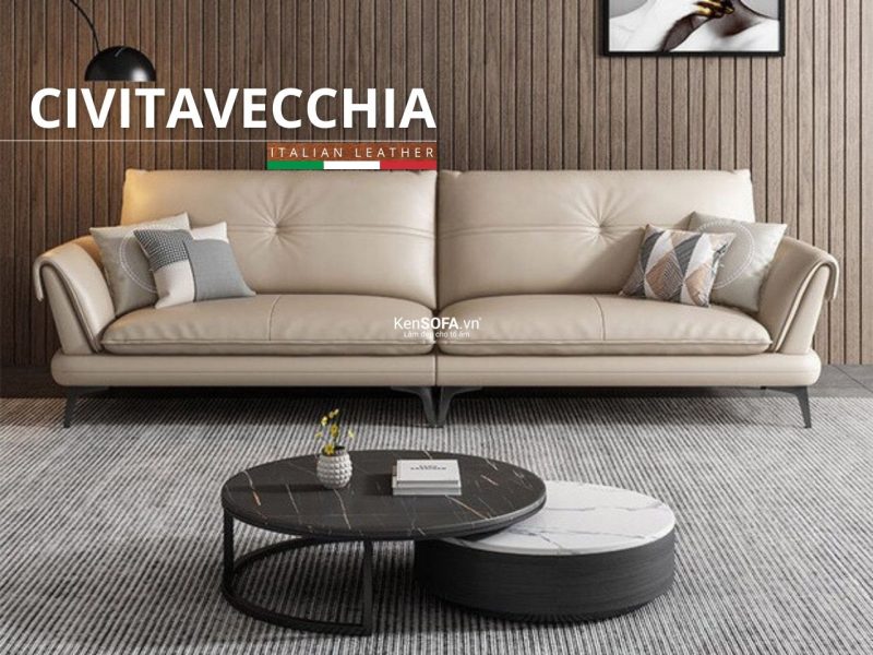 Sofa băng da cao cấp CC105 Civitavecchiada Hàn Quốc nhập khẩu