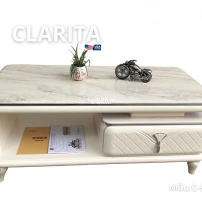 Bàn sofa mặt đá C912 Clarita nhập khẩu
