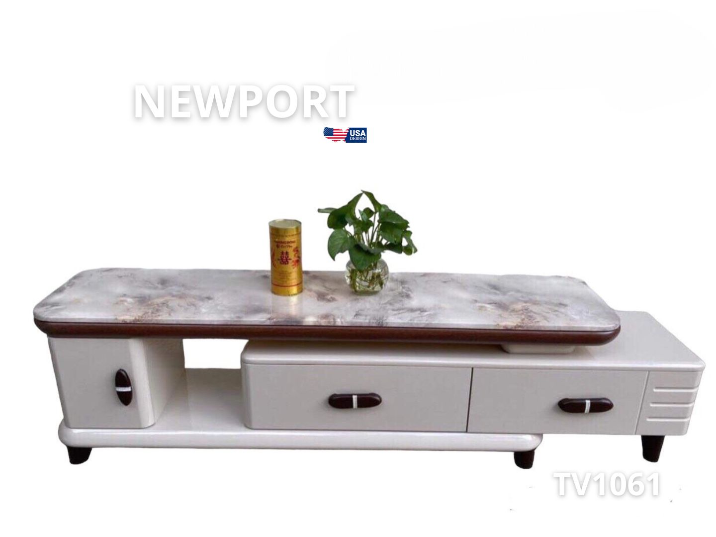 Kệ Tivi mặt đá TV1061 Newport nhập khẩu - Kệ TiVi - KenSOFA.vn