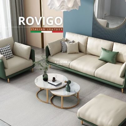 Sofa băng da cao cấp CC89 Rovigo Hàn Quốc nhập khẩu