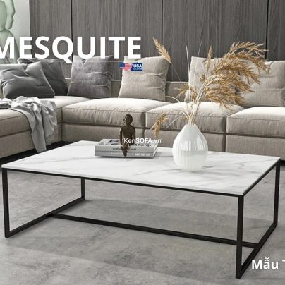 Bàn sofa T62 Mesquite mặt đá Ceramic