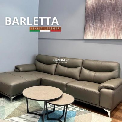 Sofa góc da bò Ý 100% 🇮🇹 DA101 Barletta nhập khẩu