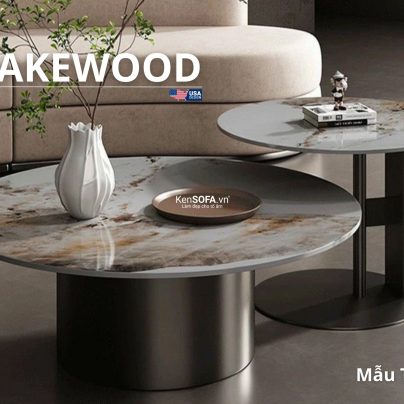 Cặp bàn sofa mặt đá Ceramic T69D Lakewood