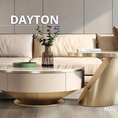Cặp bàn sofa mặt đá Ceramic T77 Dayton nhập khẩu