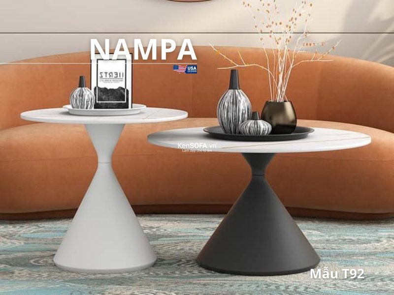 Cặp bàn sofa mặt đá Ceramic T92 Nampa