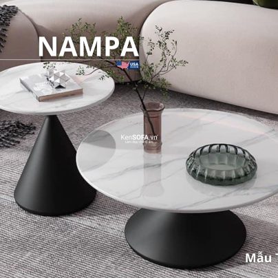 Cặp bàn sofa mặt đá Ceramic T92 Nampa
