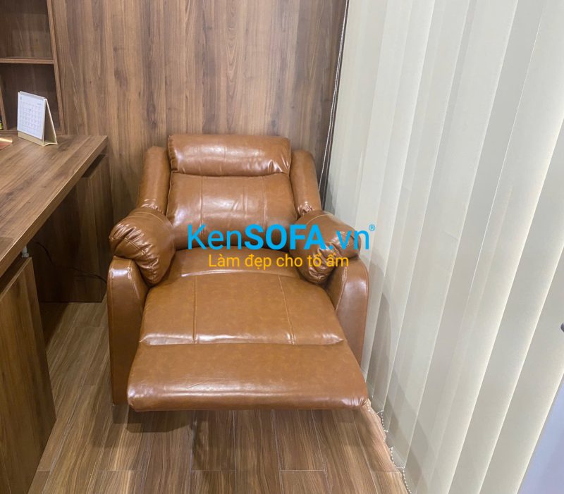 Ghế sofa điện da bò